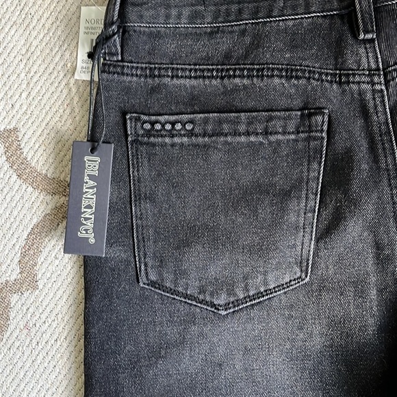 BLANKNYC Ludlow crop girlfriend long cut off short off gray - Picture 12 of 13